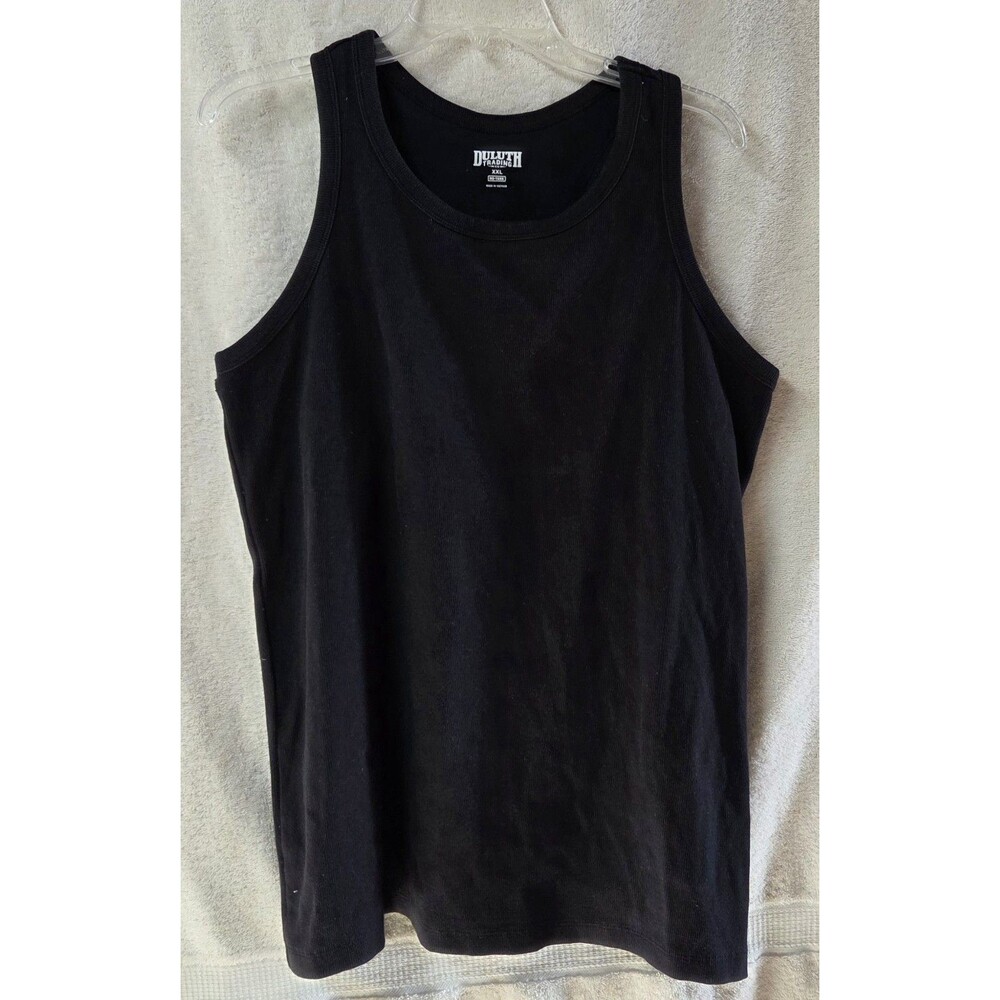 Duluth Trading Co No-Yank Rib Racerback Shelf Bra Tank Top Black XXL 40283 NWT